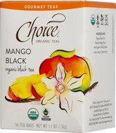 Choice Organic Mango Ceylon Tea with Vanilla, 20 Count Box N95