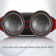 Aolyty Portable Mini Rugby Shape Wireless Bluetooth Speaker with Microphone Support FM &amp; TF Card Music Play Black N4