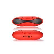Aolyty Portable Mini Rugby Shape Wireless Bluetooth Speaker with Microphone Support FM &amp; TF Card Music Play Black N9