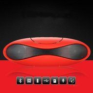 Aolyty Portable Mini Rugby Shape Wireless Bluetooth Speaker with Microphone Support FM &amp; TF Card Music Play Black N11