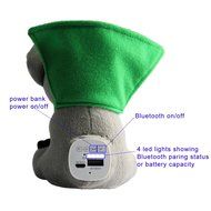 INNOBAY Multifunctional Koala Plush Cotton Doll Bluetooth Hands Free Speaker Built with 5200mAh Portable Charger... N5