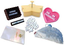 Cookie Imprinter - Customizable Alphabet Cookie Cutters Set with Separate Letter Stamp and Treat Bags - Create...