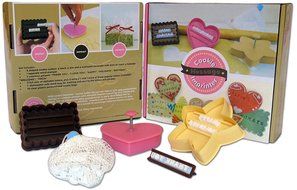 Cookie Imprinter - Customizable Alphabet Cookie Cutters Set with Separate Letter Stamp and Treat Bags - Create... N2