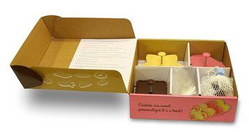 Cookie Imprinter - Customizable Alphabet Cookie Cutters Set with Separate Letter Stamp and Treat Bags - Create... N3