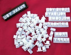 Cookie Imprinter - Customizable Alphabet Cookie Cutters Set with Separate Letter Stamp and Treat Bags - Create... N4