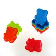 MIREN Bear Shape Reusable &amp; Non-stick Silicone Baking Cups / Cupcake Liners / Muffin Cup Molds in Storage Container... N3