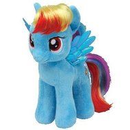 6&quot; TY My Little Pony Beanie Babies Rainbow Dash Plush Doll Toy-1141005
