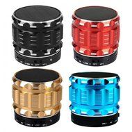 ANRANK BS64790AK Portable Mini Super Bass Stereo Bluetooth Speakers Metal Steel Wireless Audio Player With Mic... N6