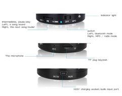 ANRANK BS64790AK Portable Mini Super Bass Stereo Bluetooth Speakers Metal Steel Wireless Audio Player With Mic... N8