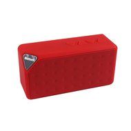 Hannuo Portable Wireless Bluetooth Mini FM SD USB Flash Drive Mic Bass Speaker (Red)