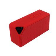 Hannuo Portable Wireless Bluetooth Mini FM SD USB Flash Drive Mic Bass Speaker (Red) N5