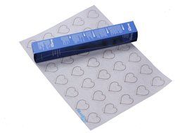 Bluedrop Non-Stick Silicone Baking Mat for Macarons 15.3&quot; X 11.0&quot; White N3