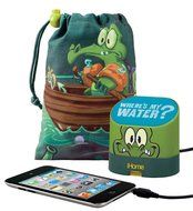 Kermit The Frog Portable Rechargeable Speaker with Carrying Case for MP3 Players/iPhone/iPad, DK-M63 N8