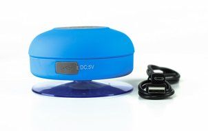 Splash Tunes - Waterproof Bluetooth Wireless Portable Shower Speaker by FRESHeTECH, Blue N3