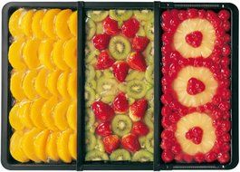 Zenker 7406 Oven Tray &quot;Special Creative&quot; with 2 Separators, Black, 14.57-20.47 x 12.99 x 1.18&quot; N2
