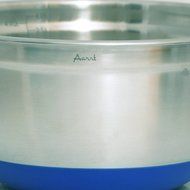 Aarrt Heavy Duty Large Stainless Steel Bowls with Lids, Silicone Bottom Bowls, and Volume Measurements N7