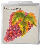 EuroQuest Imports Deco Grape Cluster Parchment Leaves, Package of 20