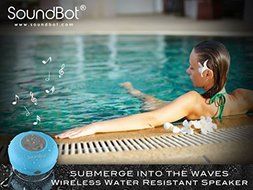 J-DEAL&reg; Hd Water Resistant Bluetooth 3.0 Shower Speaker Handsfree Portable Speakerphone with Built-in Mic, 6hrs... N5