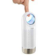 Rubility Portable Bluetooth Speaker Wireless Mini Speaker with Blue Light TF Cards White N6