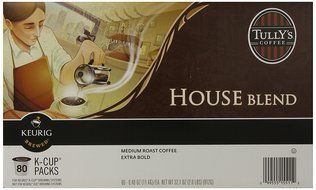 Tully&#039;s Coffee, House Blend, K-Cup for Keurig K-Cup Brewers (MEDIUM ROAST COFFEE-EXTRA BOLD) (Pack of 96) N3