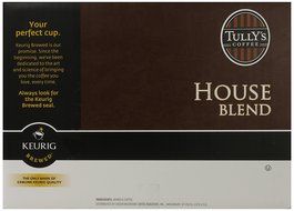 Tully&#039;s Coffee, House Blend, K-Cup for Keurig K-Cup Brewers (MEDIUM ROAST COFFEE-EXTRA BOLD) (Pack of 96) N4
