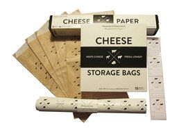 Formaticum Bundle - Cheese Storage Bags, Cheese Storage Paper, Adhesive labels (15 Count)
