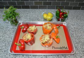 THE ORIGINAL PHOODIEMAT - Premium Silicone Baking Mat/Pastry Mat &amp; Cookie Sheet/Baking Sheet Liner - Includes... N9