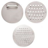 Chef Essential Stainless Steel Non-Slip Mixing Bowls Set with Handles and Pour Spouts, Set of 3, Black N2