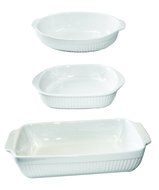 BergHOFF Bianco 3-Piece Baking Set, White