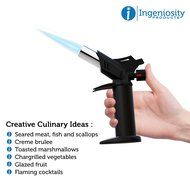 Safest Culinary Torch - Professional Cooking Torch - Best Summer Chef Gift BBQ Tool - Butane Kitchen Blow Torch... N7