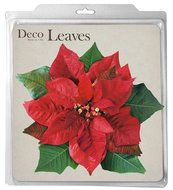 EuroQuest Imports Poinsettia Parchment Leaves, Set of 20