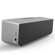Bluedio Portable Bluetooth Wireless Stereo Speaker with Microphone-silver N4