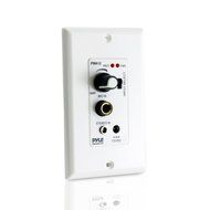 Pyle Bluetooth In-Wall Receiver, Wall Plate Audio Control Amplifier (USB, Microphone &amp; Aux Inputs) N3