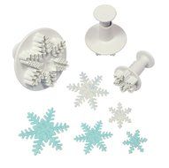 PME Plunger Cutters, Snowflake, 3-Pack