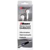2BOOM Stereo Sound Earbud White N2