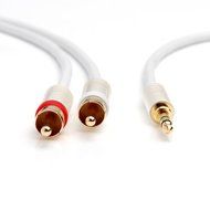 BlueRigger 3.5mm to RCA (2) Stereo Audio Cable (8 Feet) N4