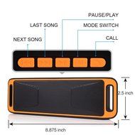 Sunseai Portable Wireless Speaker Bluetooth 4.0 Stereo Subwoofer TF USB FM Radio Built-in Mic Dual Speaker Bass...