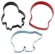 Wilton 2308-5070 3-Piece Christmas Polar Metal Cookie Cutter Set
