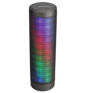GINGOOD LED Bluetooth Speakers Portable Hip-Hop Wireless Dancing Colorful Bass Build in Microphone Black