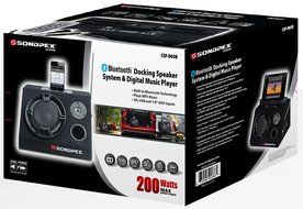 Sondpex CSF-D65B Bluetooth Docking Speaker System &amp; Digital Music Player