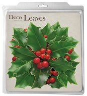 EuroQuest Imports Holly Parchment Leaves, Set of 20