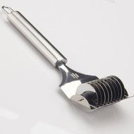 Aikoi Stainless Steel Noodle Lattice Roller Docker Dough Cutter Pasta Spaghetti Make Tool N8
