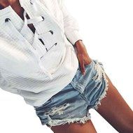 AIMTOPPY New Womens Casual Long Sleeve Hoodie Sweatshirt Jumper Pullover Tops Shirt Coat (XL, White)