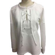 AIMTOPPY New Womens Casual Long Sleeve Hoodie Sweatshirt Jumper Pullover Tops Shirt Coat (XL, White) N9
