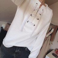 AIMTOPPY New Womens Casual Long Sleeve Hoodie Sweatshirt Jumper Pullover Tops Shirt Coat (XL, White) N12