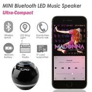 VICTORSTAR@ Wireless Bluetooth Speakers With Subwoofer Mini Round Hi-Fi Speaker Portable Speakers For Hands-Free... N9