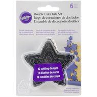 Wilton 417-2581 6-Piece Nesting Fondant Double Sided Cut Out Cutters, Round N4