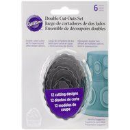 Wilton 417-2581 6-Piece Nesting Fondant Double Sided Cut Out Cutters, Round N8