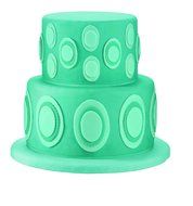 Wilton 417-2581 6-Piece Nesting Fondant Double Sided Cut Out Cutters, Round N10