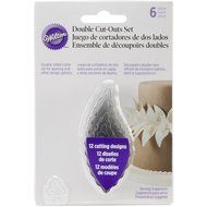Wilton 417-2581 6-Piece Nesting Fondant Double Sided Cut Out Cutters, Round N14